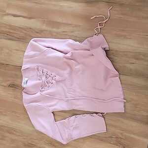 Pink string 3/4 shirt